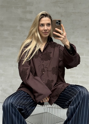 Lipy flower oversized skjorte Molé ROTATE By Birger Christensen